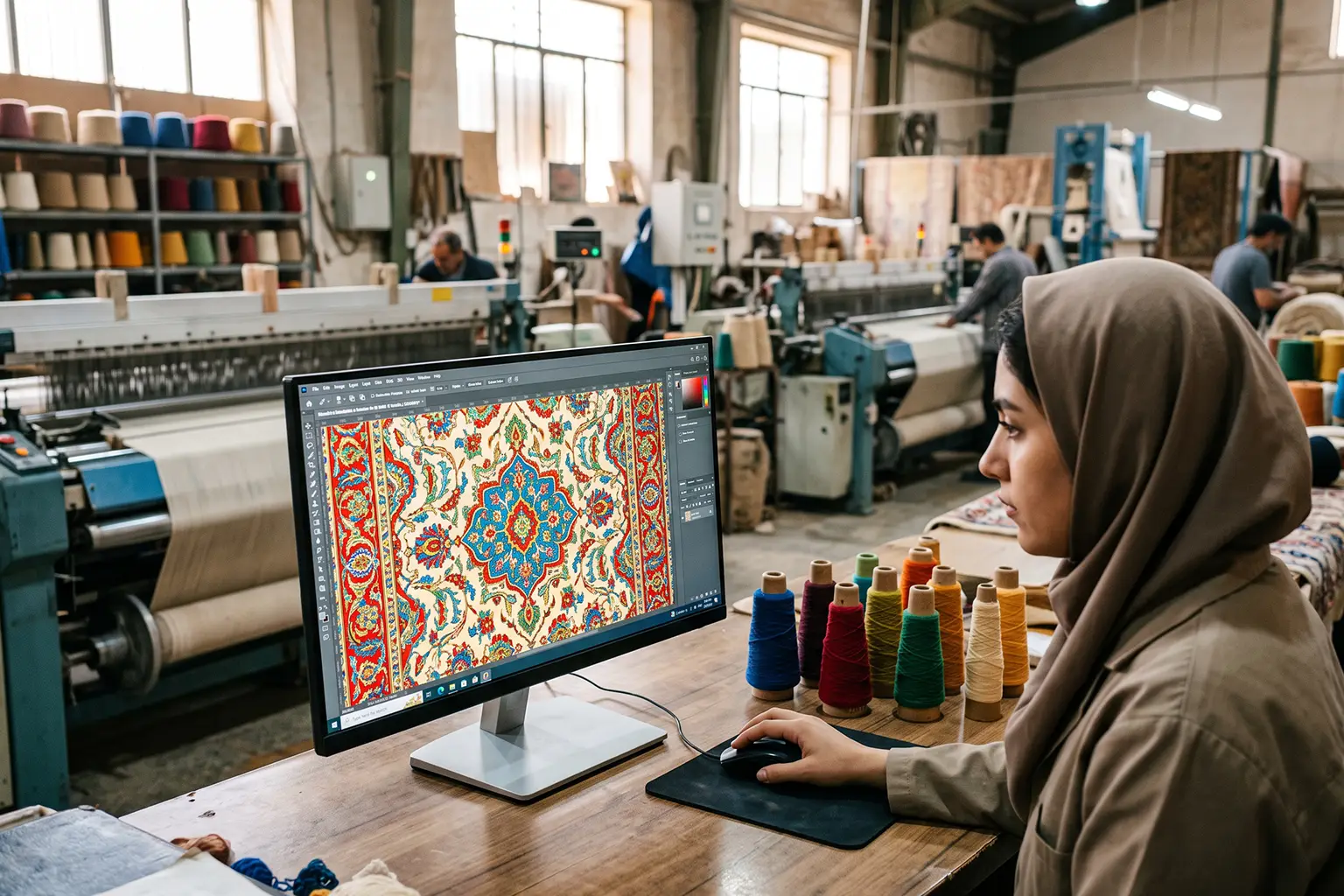 آشنایی با مراحل جذاب تولید فرش ماشینی در کارخانههای مدرن